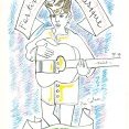 Jean Cocteau - Affiche du Festival de musique de Menton, 1956